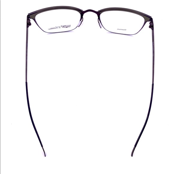 Titanium Eyeglasses Lightweight & Durable BrownW/ Black Accent 51-21 - Picture 8 of 8